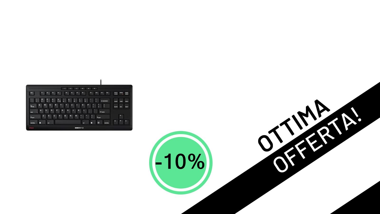 CHERRY STREAM KEYBOARD TKL: La Tastiera Gaming Silenziosa a un Prezzo Incredibile!