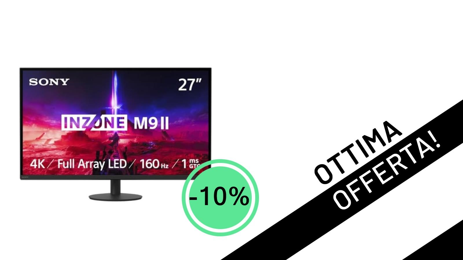 Sony INZONE M9II: Il Monitor Gaming 4K Ultra HD Definitivo Scontato del 10%!