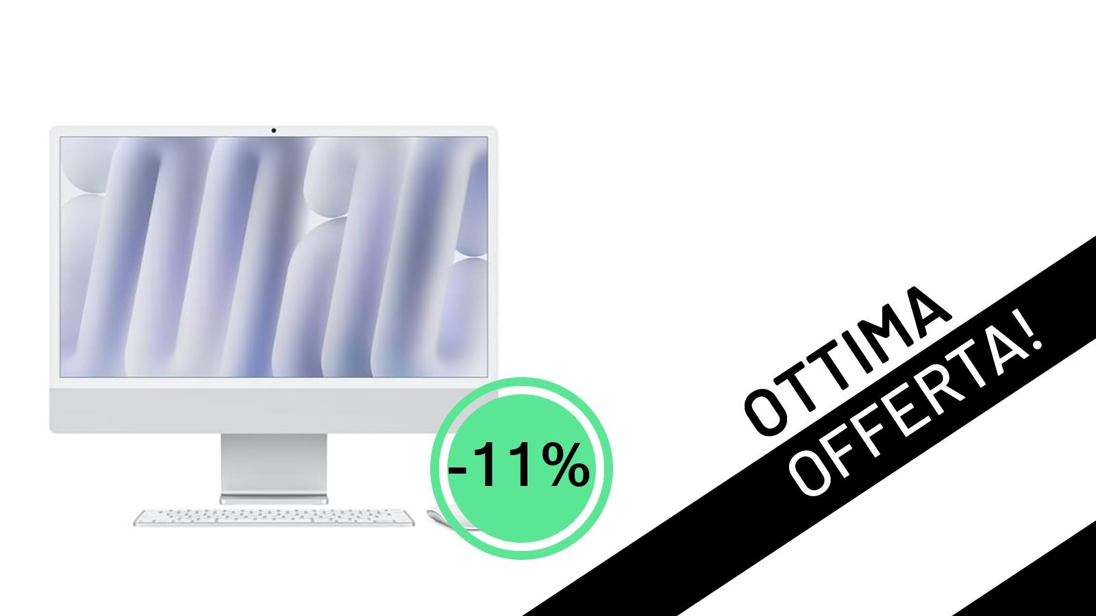 Offerta Imperdibile: Apple iMac M4 con display Retina 24'' e Vetro Nanotexture a 1.799,00€!