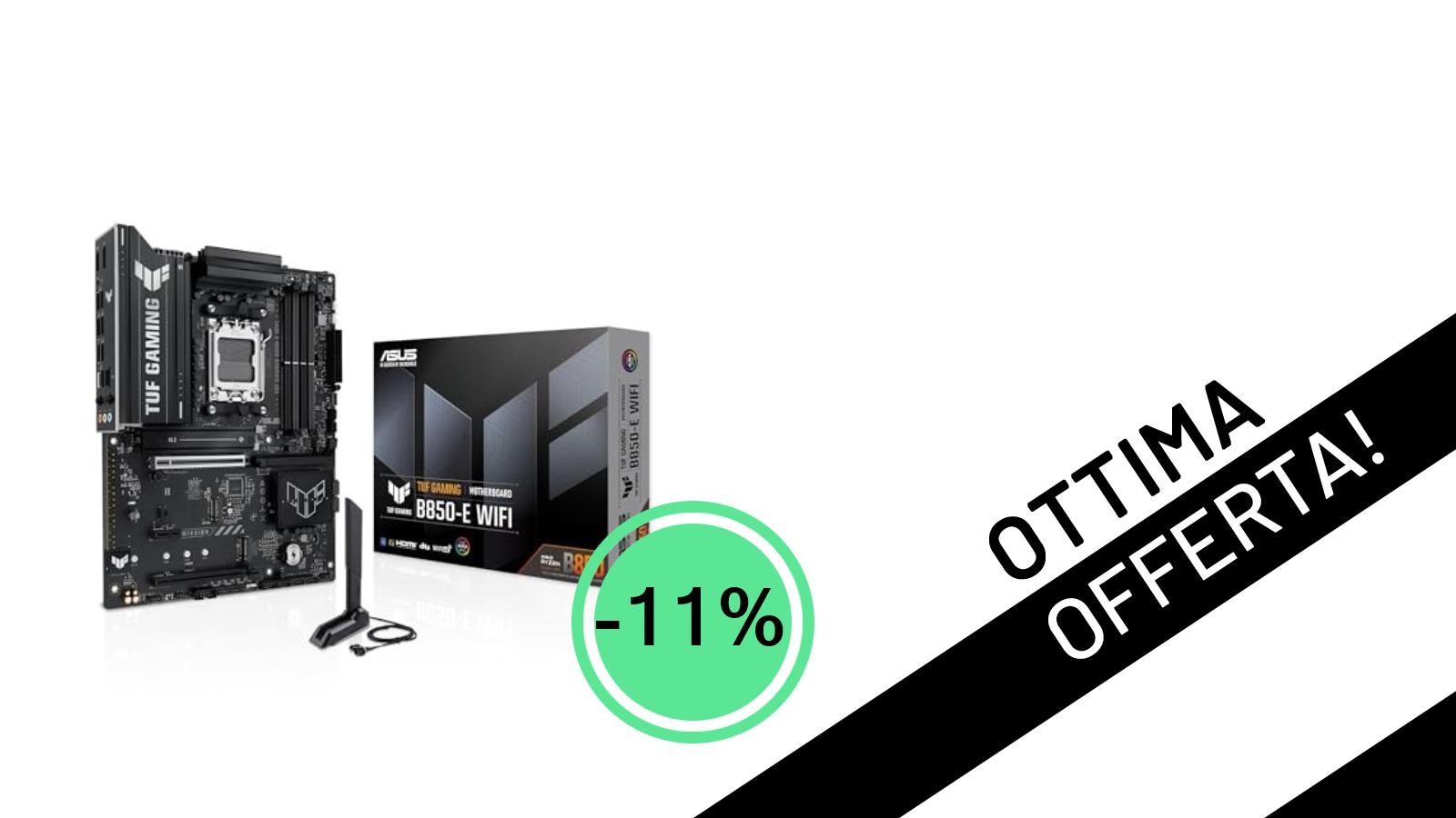 Offerta imperdibile: la scheda madre ASUS TUF Gaming B850-E WiFi con uno sconto del 11%!
