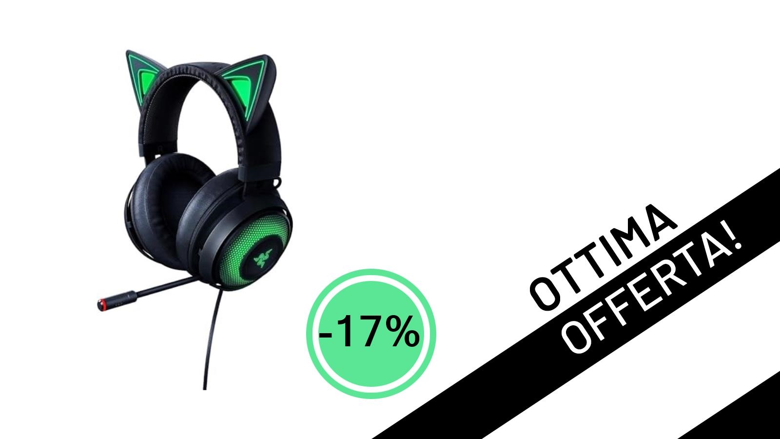 Le Razer Kraken Kitty USB: Stile Iconico e Performance Gaming a un Prezzo Irresistibile!