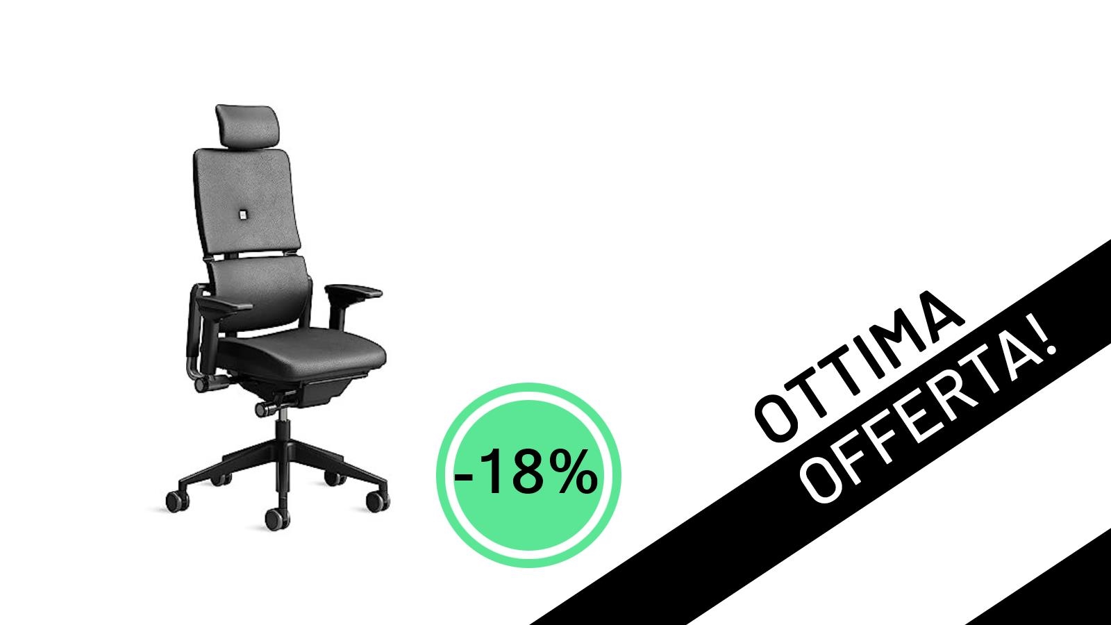 Offerta Esclusiva: La Sedia Gaming Ergonomica <strong>Steelcase Please Leather</strong> Scontata del 18%!
