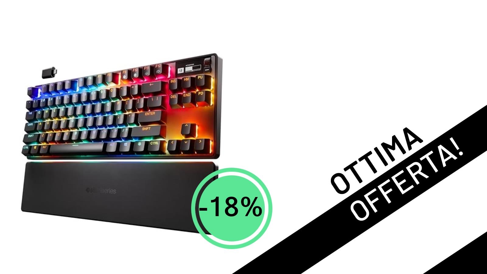 SteelSeries Apex Pro TKL Wireless: La Tastiera Gaming HyperMagnetic Più Veloce al Mondo Scontata del 18%!