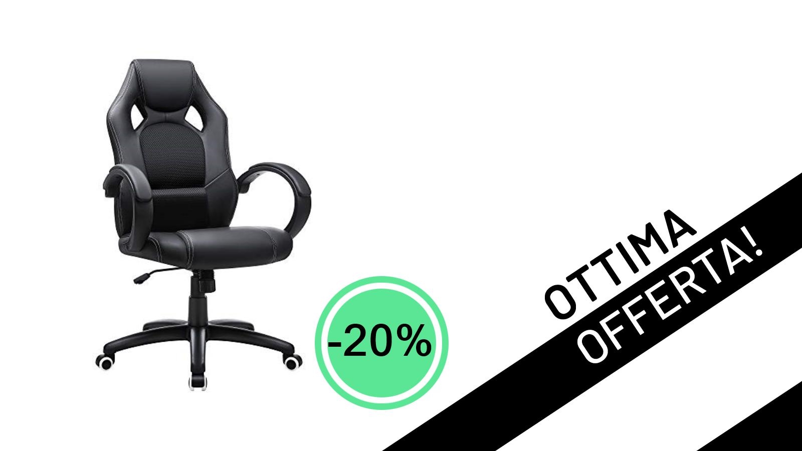 Offerta Imperdibile: La Sedia Gaming SONGMICS OBG56B al 20% di Sconto, solo 79,99€!