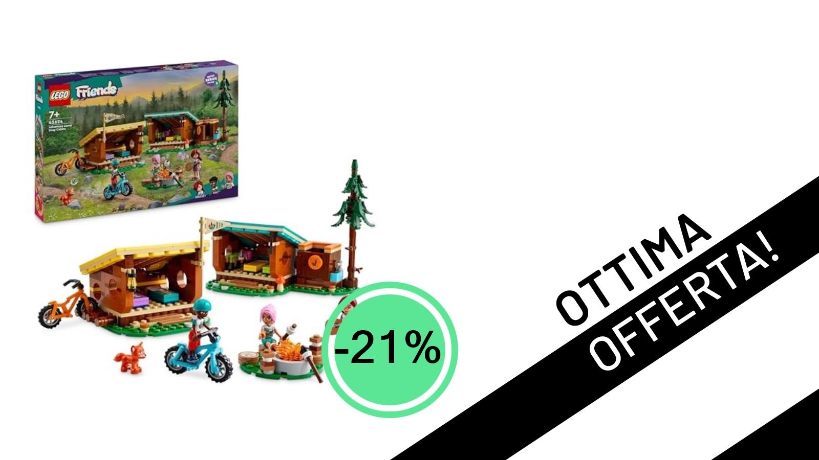 LEGO Friends: Le Cabine Relax al Campo Avventure al -21%, un'Offerta da Non Perdere!