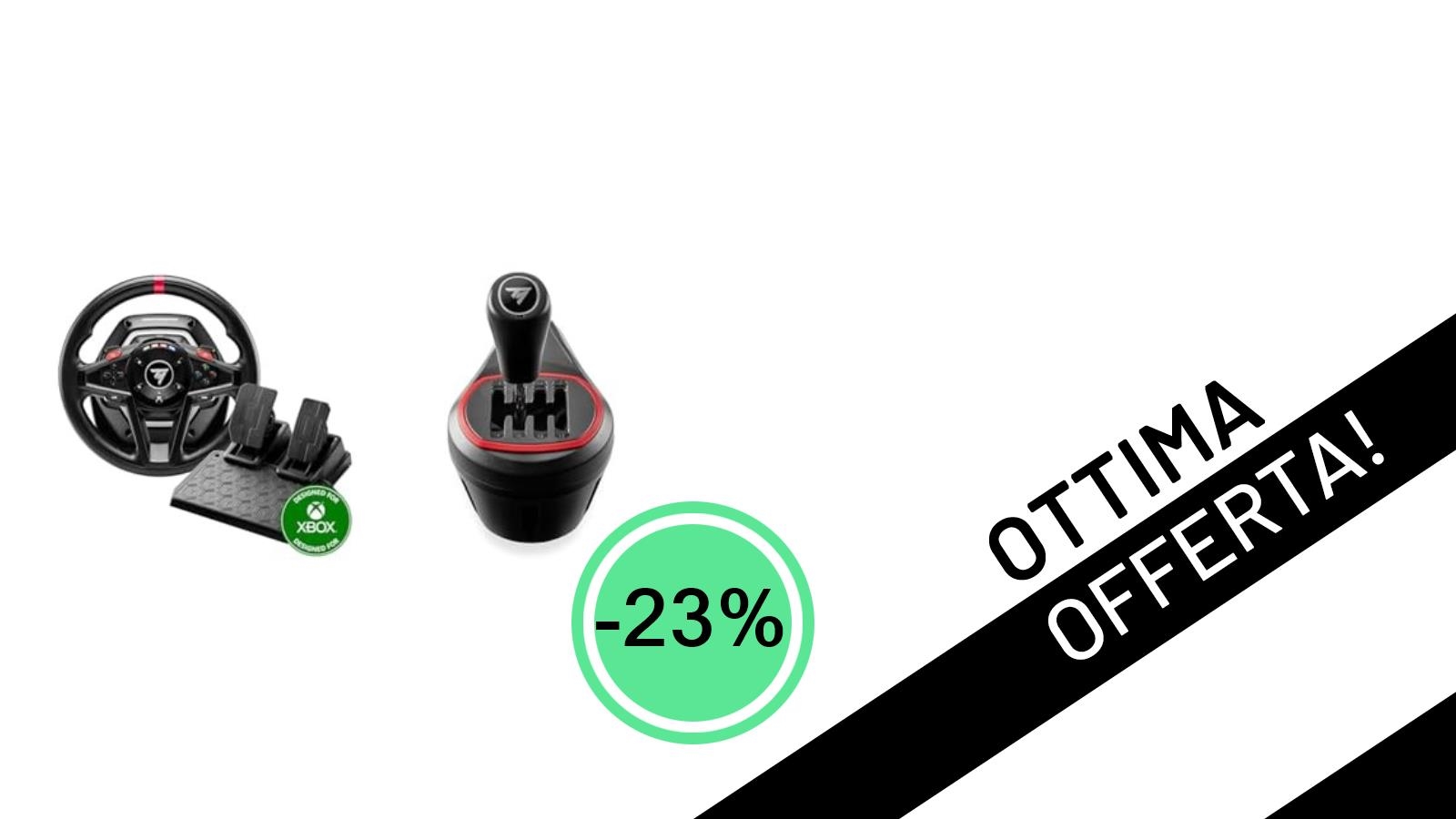 Sfreccia in pista: Thrustmaster T128 + TH8S Shifter in offerta imperdibile a soli 207,98€!