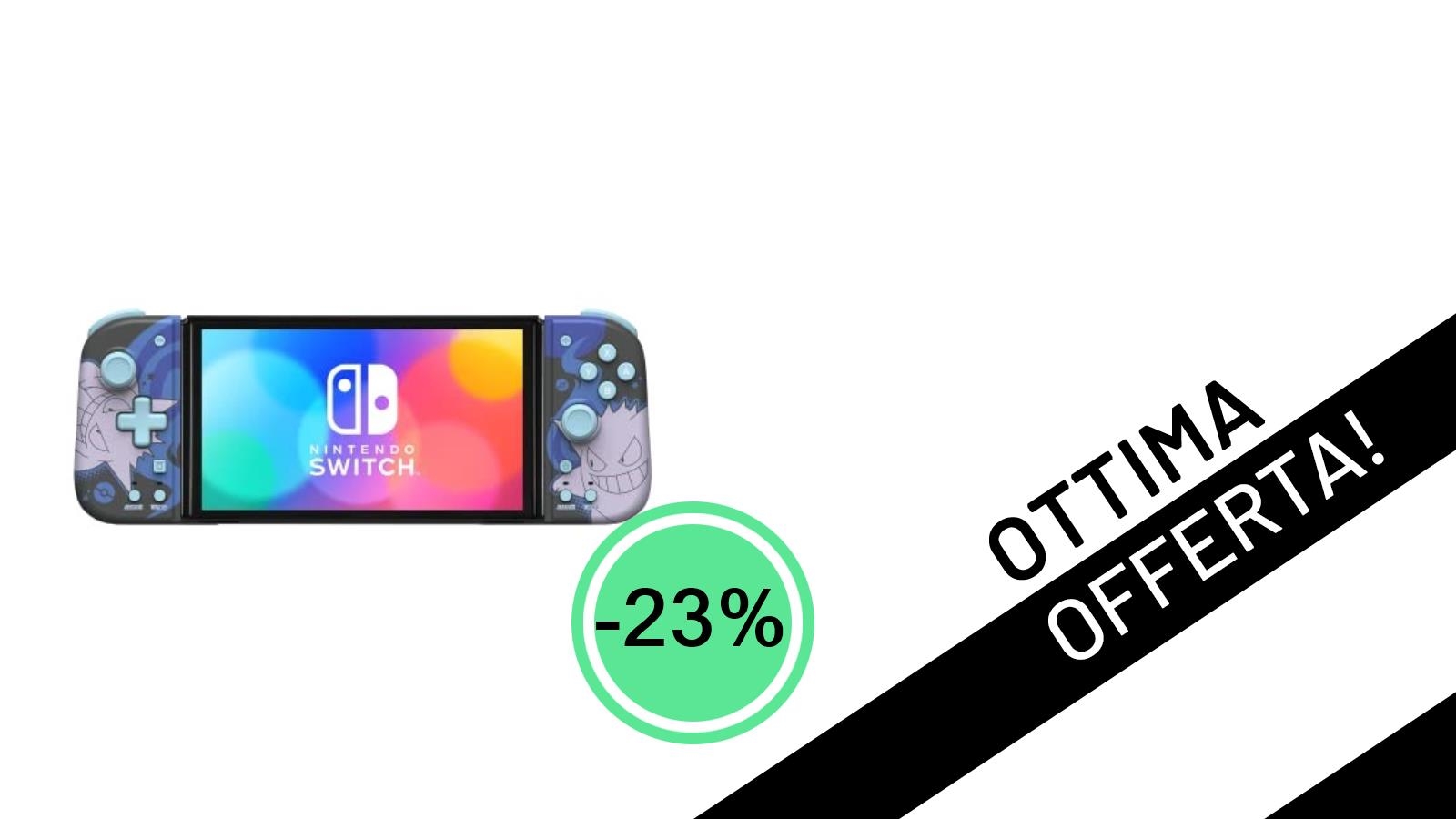 Offerta Esclusiva: Il Controller HORI Split Pad Compact (Gengar) per Nintendo Switch con uno Sconto del 23%!