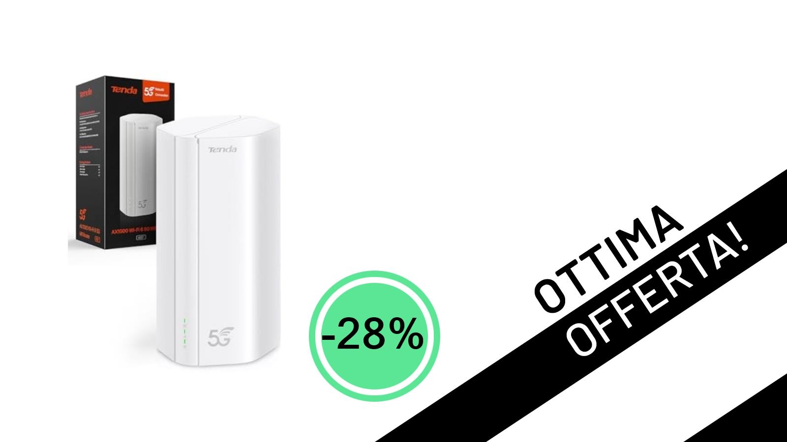 Offerta Imperdibile: Il Router Tenda 5G01 con SIM 5G Wi-Fi 6 Crolla a 179,99€!