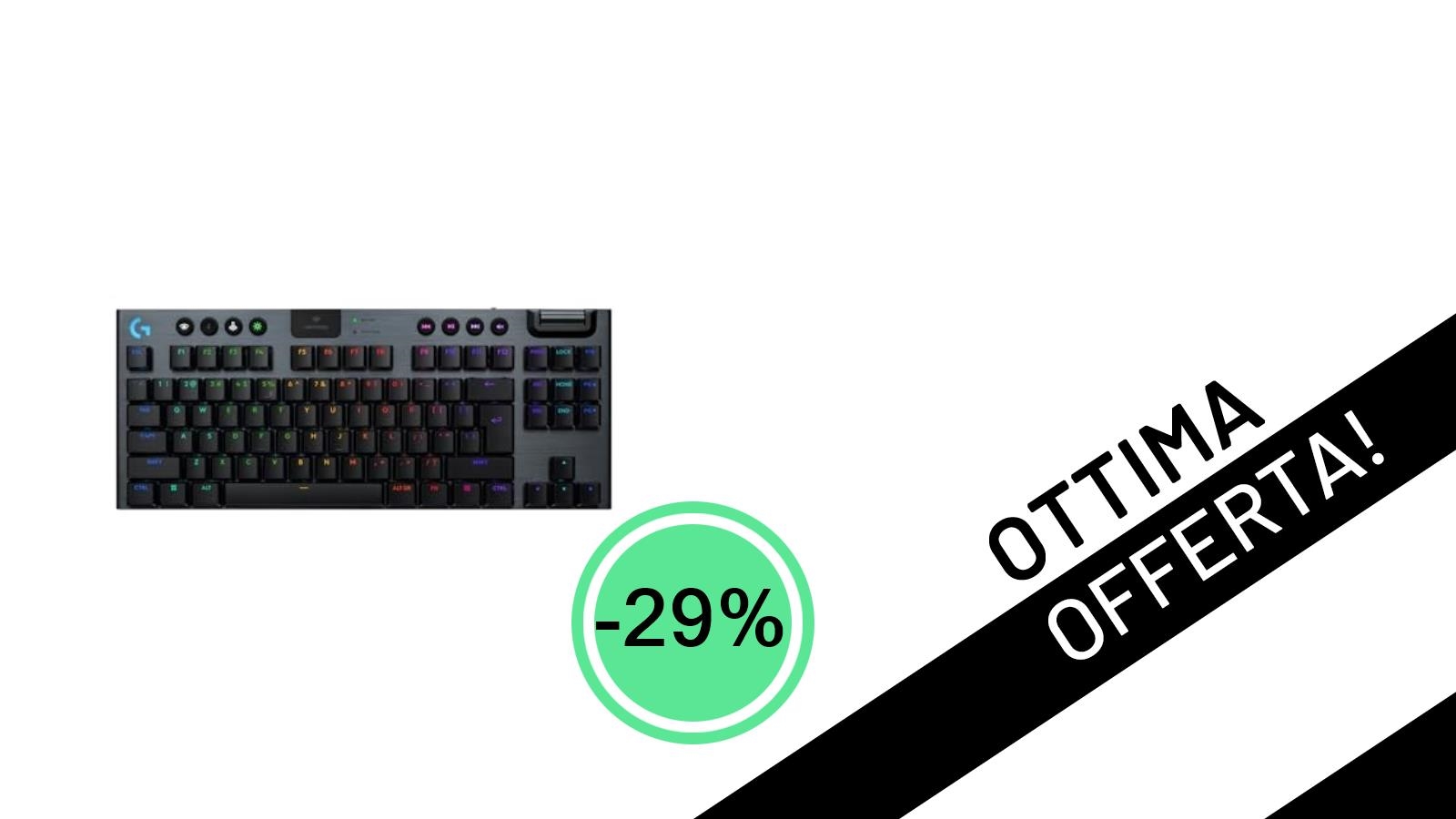 Affare da Non Perdere: la Tastiera Gaming Logitech G G915 X LIGHTSPEED TKL Scontata del 29%!