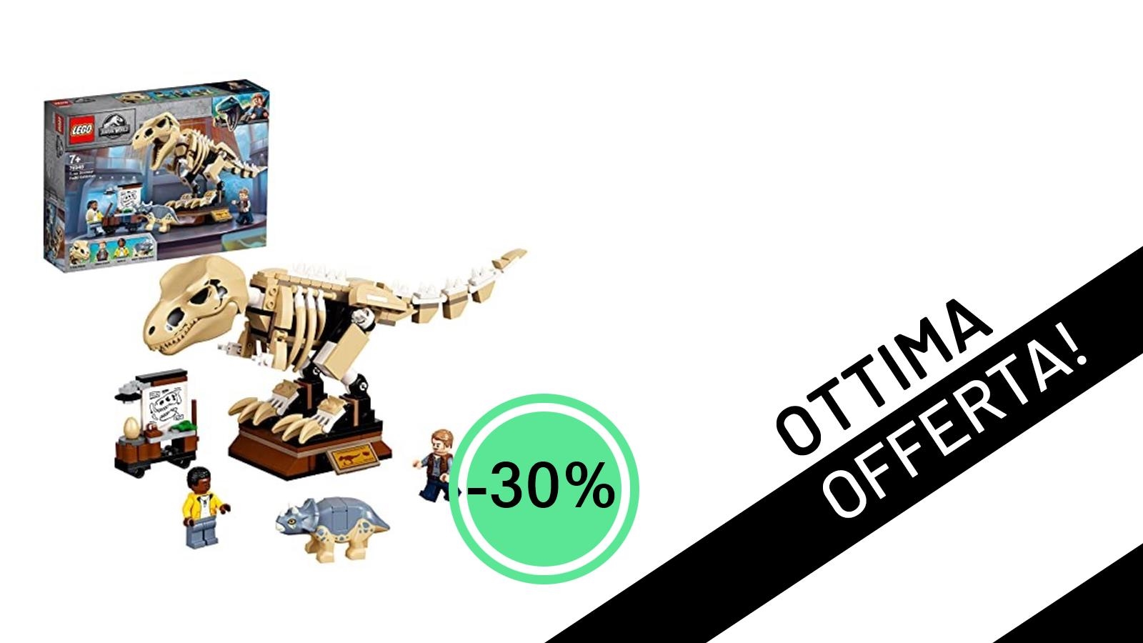 LEGO Jurassic World: Il T. Rex Fossile in Offerta Imperdibile al -30% a soli 34,48€!
