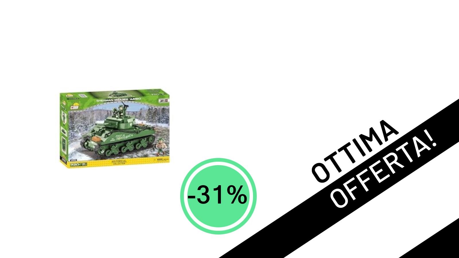 Affare Imperdibile! Il Carro Armato COBI 58794 Scontato del -31% a soli 37,69€