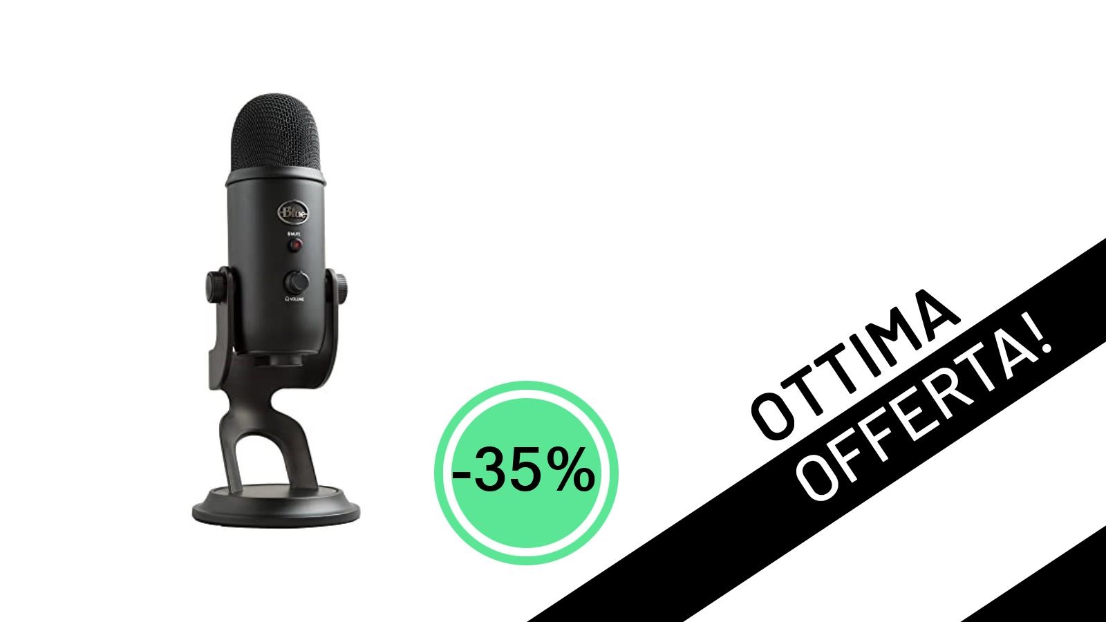 Offerta Pazzesca: Il Microfono Logitech for Creators Blue Yeti Scontato del -35% a Soli 91,16€!