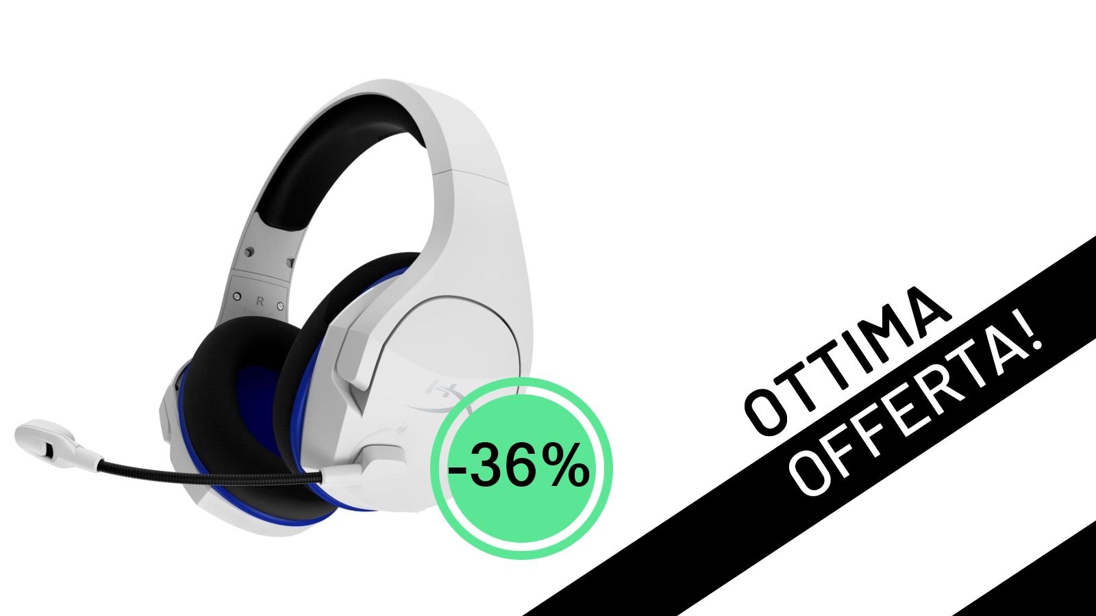 Offerta Imperdibile: Le Cuffie Gaming HyperX Stinger Core Wireless Scontate del 36% a Soli 53,99€!