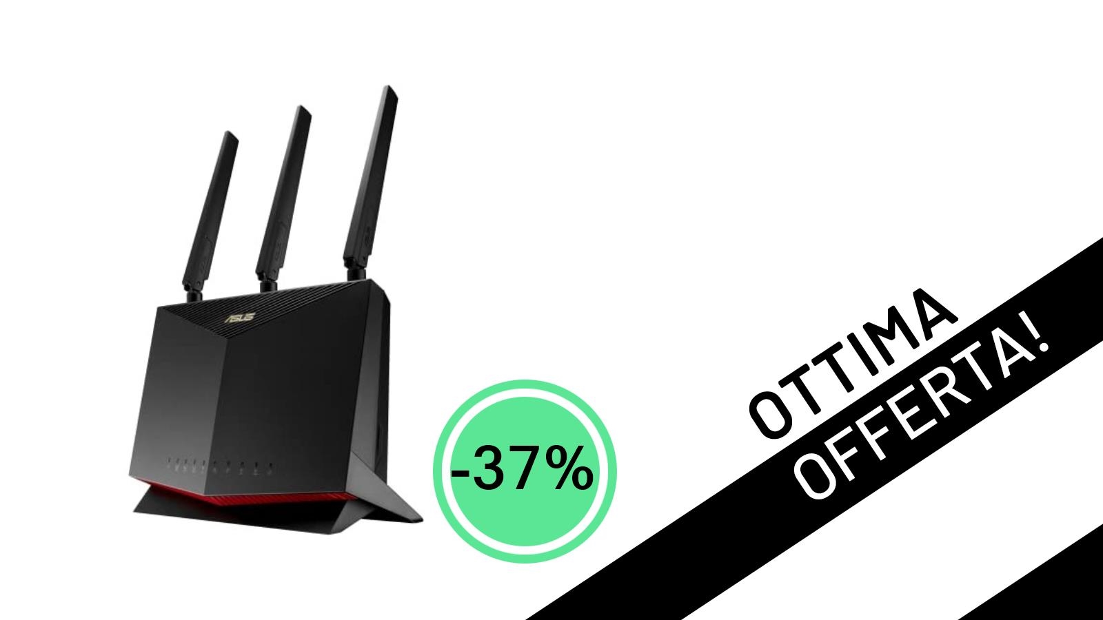 ASUS 4G-AC86U: Il Router 4G+ LTE Potente e Sicuro con uno Sconto Incredibile del 37% a 118,90€!