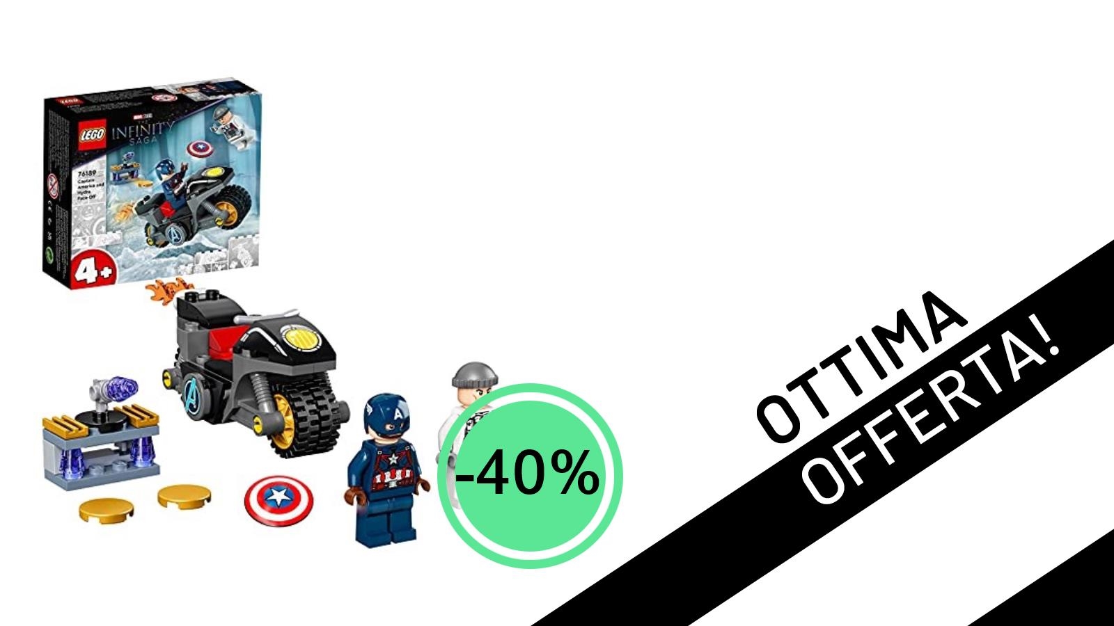 LEGO Super Heroes: Scontro tra Captain America e Hydra, un'offerta imperdibile al -40%!