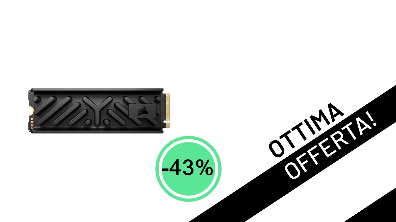 Offerta Imperdibile: Il CORSAIR MP700 ELITE 1TB PCIe 5.0 NVMe SSD Sfreccia al -43%!