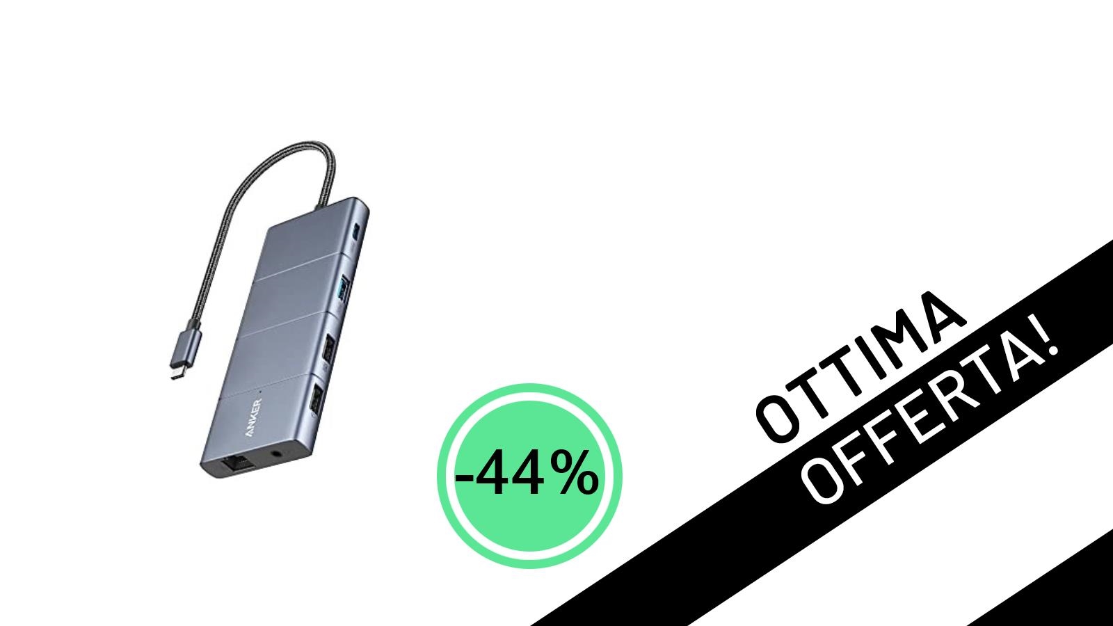 Anker Hub USB C 11 in 1: Trasforma il tuo laptop con un'offerta imperdibile del -44%!