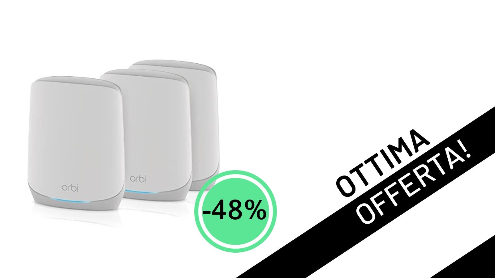 NETGEAR Orbi WiFi Mesh 6: Rivoluziona la tua connessione con uno sconto del 48%!