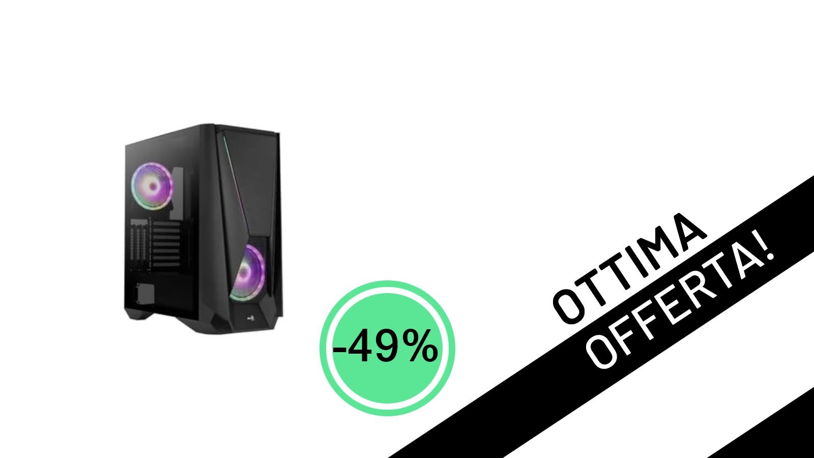 Affare Flash su Google Discover: Il Case PC AEROCOOL Visor crolla a soli 65,49€ con uno sconto del 49%!