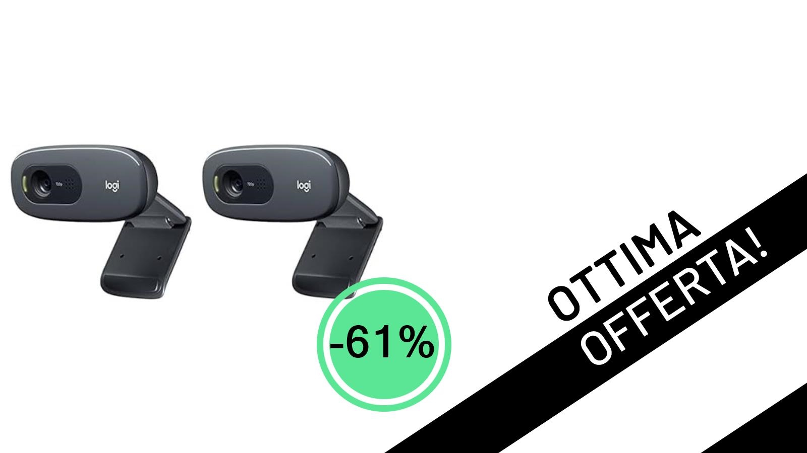 Affare Imperdibile: 2 Webcam Logitech C270 HD con il 61% di Sconto a soli 34,12€!