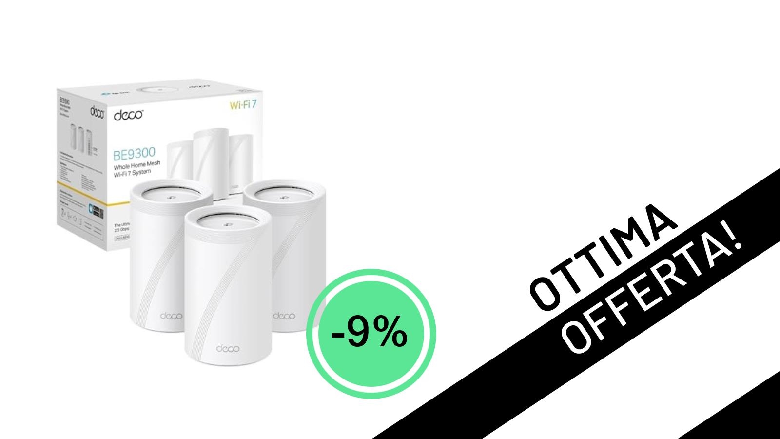 TP-Link Deco BE65 WiFi 7 (3-pack): Rete Domestica Rivoluzionaria con uno Sconto Imperdibile del 9%!