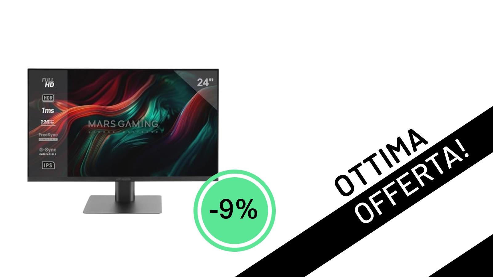 Mars Gaming MV-24: Il Monitor Gaming 120Hz IPS a un Prezzo Sbalorditivo, Solo 110,90€!